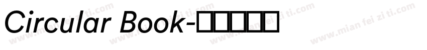Circular Book字体转换